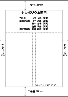 画像:シンポジウム原稿レイアウト