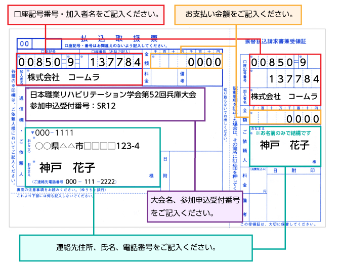 払込取扱票